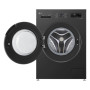 Пральна машина LG фронтальна, 6.5кг, 1200, В, 44см, дисплей, пара, інвертор, чорний