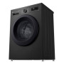 Пральна машина LG фронтальна, 6.5кг, 1200, В, 44см, дисплей, пара, інвертор, чорний