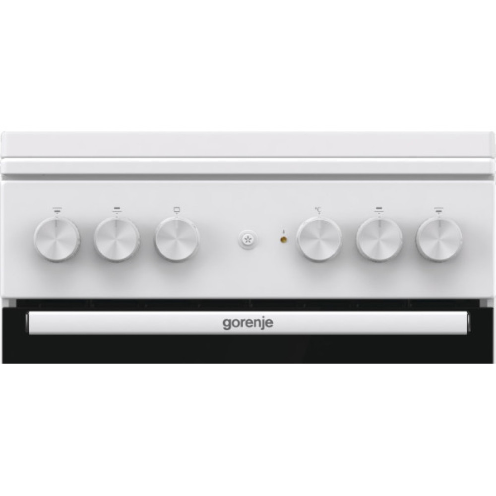 Плита Gorenje комбінована, 68л, 50x60см, емальовані реш, з кришкою, білий