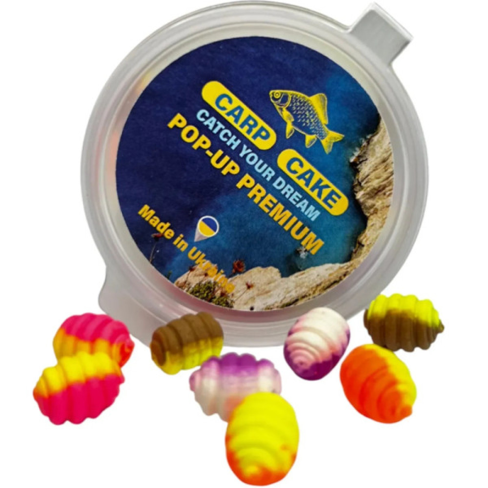 Бойл Carp Cake Pop UP Мушля 10*6мм color mix Krill-Squid (7407000003377)