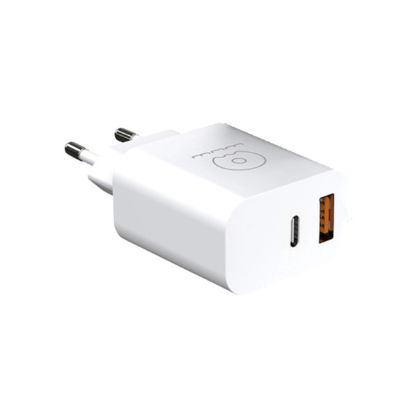 Зарядний пристрій WUW C172 1xUSB-C PD20W + 1xUSB QC3.0 18W Black (6972573335381)