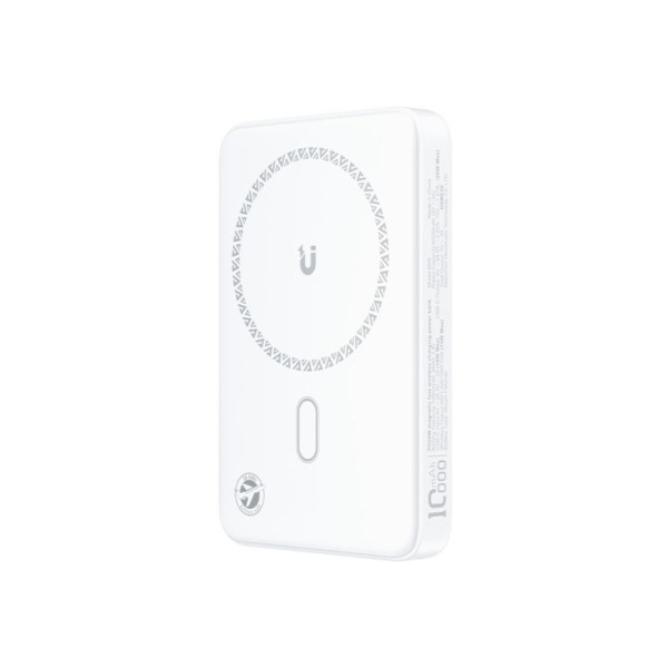 Батарея універсальна Acefast Magnetic Wireless 10000mAh, 20W, PD, QC/3.0, QI 15W, M26, White (6974316285212)