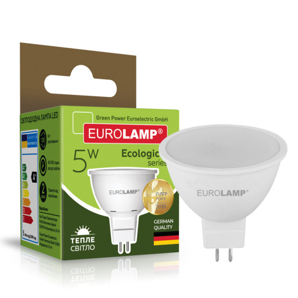 Лампочка Eurolamp LED SMD MR16 5W GU5.3 4000K 220V (LED-SMD-05534(P))