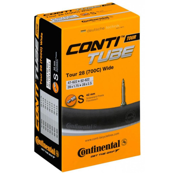 Велосипедна камера Continental Tour 28" Wide 54-584 / 62-622 RE PR42mm (182161)