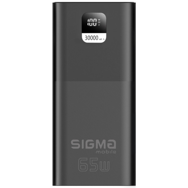 Універсальна мобільна батарея Sigma mobile X-Power SI30A6QLX 30000mAh Black (4827798835111)