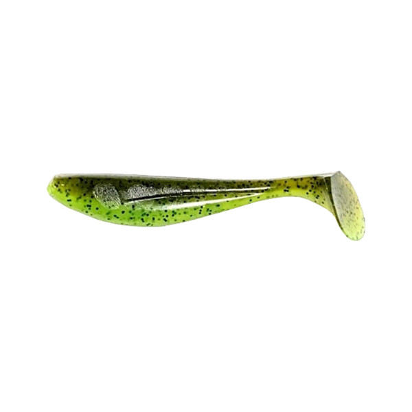 Силікон рибальський FishUP Wizzle Shad 2" 204 - Green Pumpkin/Chartreuse (10шт/уп) (1862.00.33)