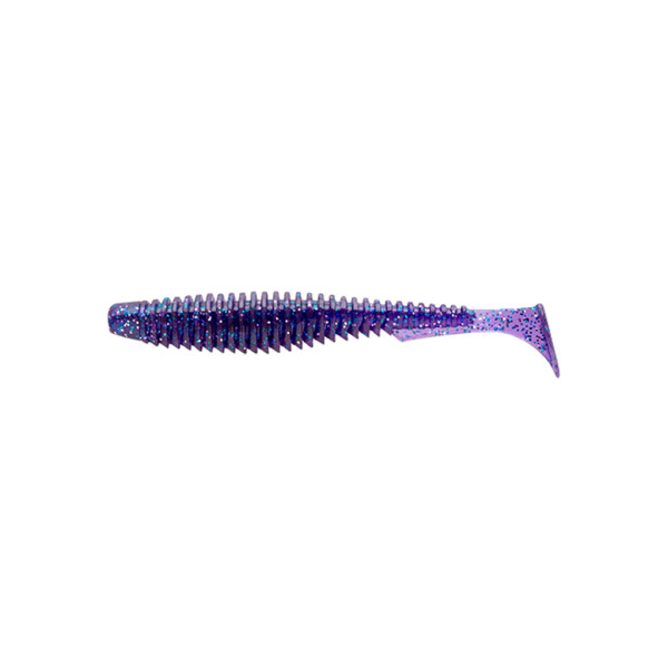 Силікон рибальський FishUP U-Shad 2" 060 - Dark Violet/Павлина&Silver (10шт/уп) (1864.00.10)