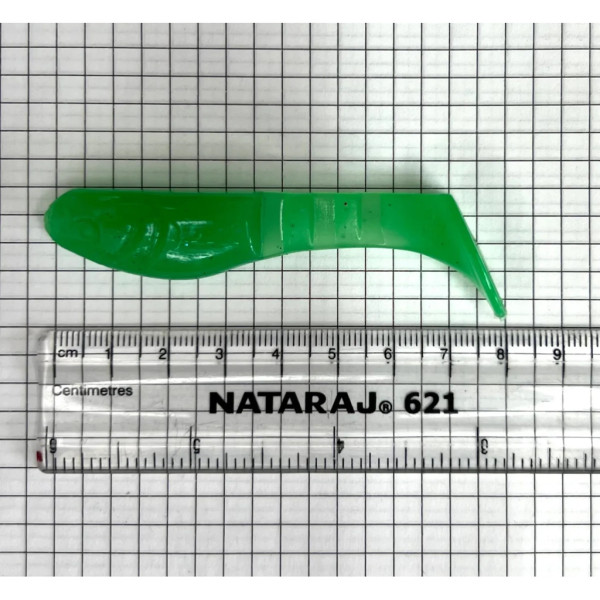 Силікон рибальський Harpoon ТЕП KOPUTO 3" 038 Смарагдовий люмінісцентний 2шт (7407000006347)