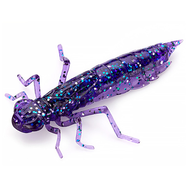 Силікон рибальський FishUP Dragonfly 0.75" 060 - Dark Violet/Peacock&Silver (12шт/уп) (1864.04.74)