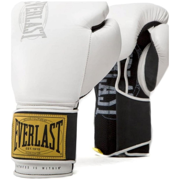 Боксерські рукавички Everlast 1910 Classic Training Glove P00001705 білий 12 унцій (009283600136)