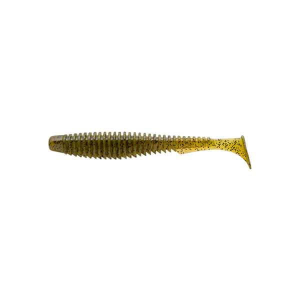 Силікон рибальський FishUP U-Shad 4" 074 - Green Pumpkin Seed (8шт/уп) (1862.03.16)