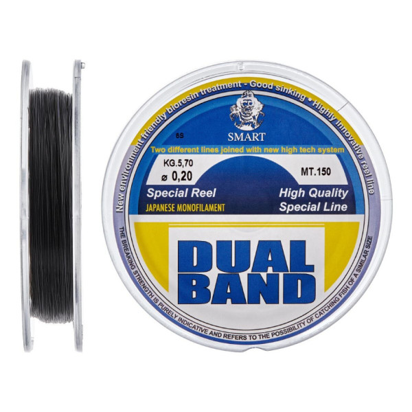 Волосінь Smart Dual Band 150m 0.16mm 3.6kg (1300.30.00)