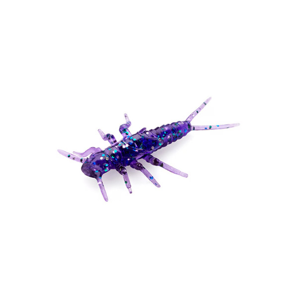 Силікон рибальський FishUP Stonefly 0.75" 060 - Dark Violet/Peacock&Silver (12шт/уп) (1864.04.98)