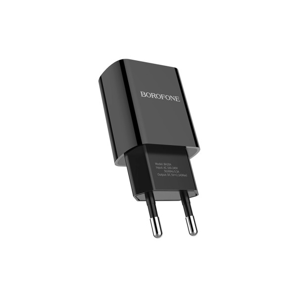 Зарядний пристрій BOROFONE BA20A Sharp USB 10.5W Black (6931474702081)