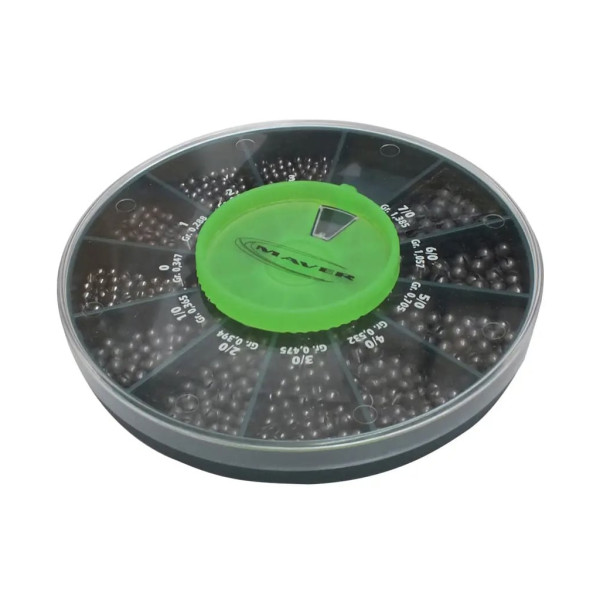 Грузило Maver набір Scatola Pallini Supercalibrati 250g 12-22 (1300.31.11)