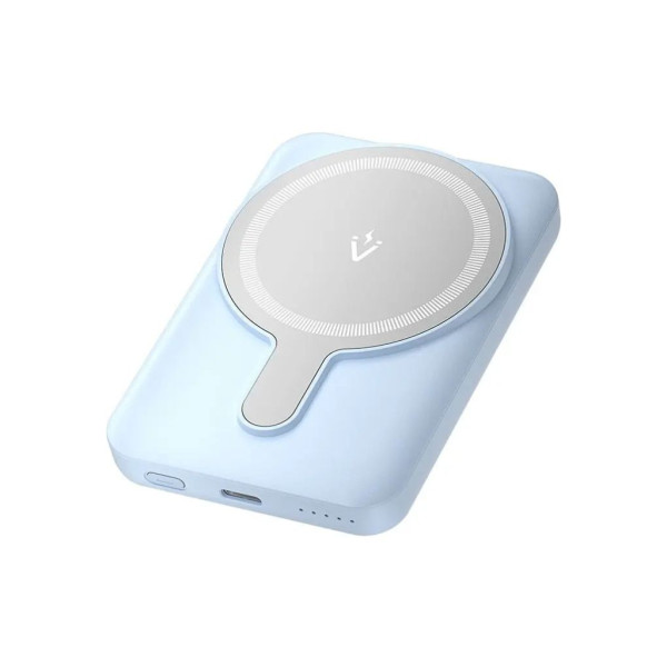 Батарея універсальна Vention 5000mAh Magnetic Wireless 20W PD, USB-C In/Out, QI-15W, Blue (FHSL0)