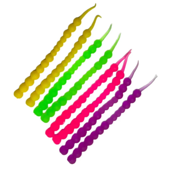 Силікон рибальський Harpoon ТЕП Bubble Worm Color mix1 8шт (7407000008884)