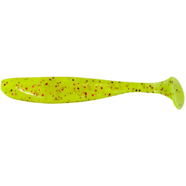 Силікон рибальський Keitech Easy Shiner 4" (7 шт/упак) ц:pal#01 chartreuseredflake (1551.05.65)