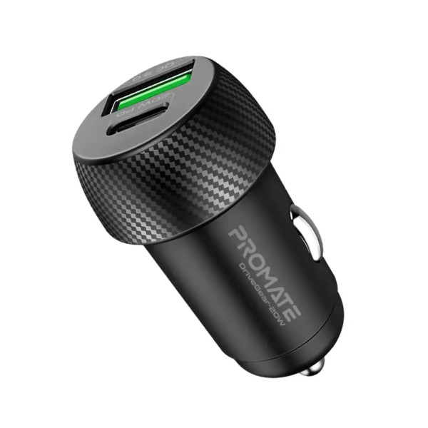 Зарядний пристрій Promate 20W USB-C + USB-A (drivegear-20w.black)